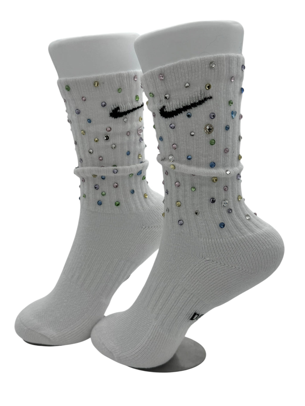 Cotton Candy Club Rhinestone Nike Socks