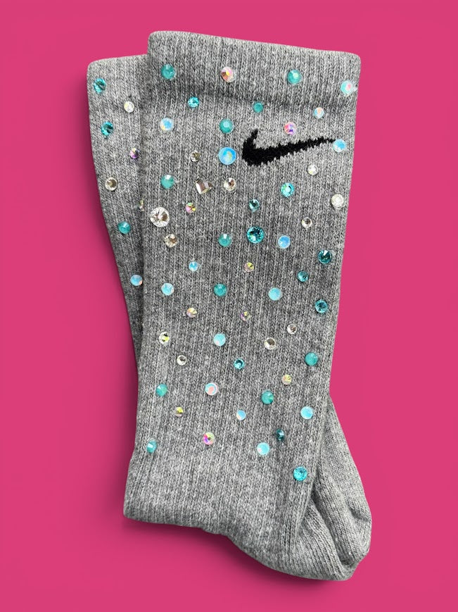 Little Mermaid Rhinestone Nike Socks