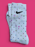 Pastel Unicorn Rhinestone Nike Socks
