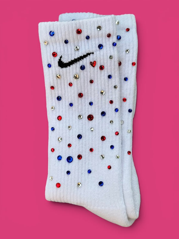 Miss Americana Rhinestone Nike Socks