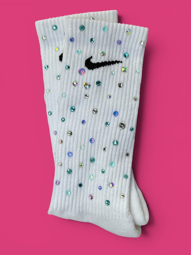 Little Mermaid Rhinestone Nike Socks