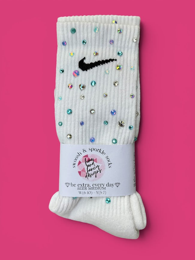 Little Mermaid Rhinestone Nike Socks